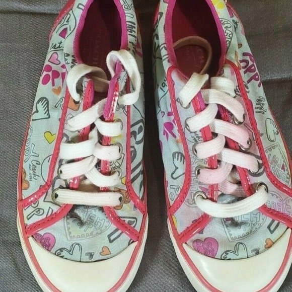 COACH BARETTE Q322  Women Size 5.5B Pink Sneakers - Picture 4 of 5